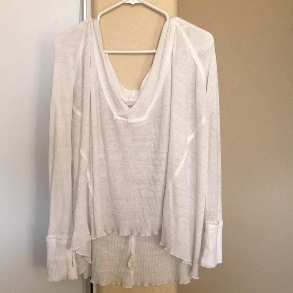 White Free People Long sleeve